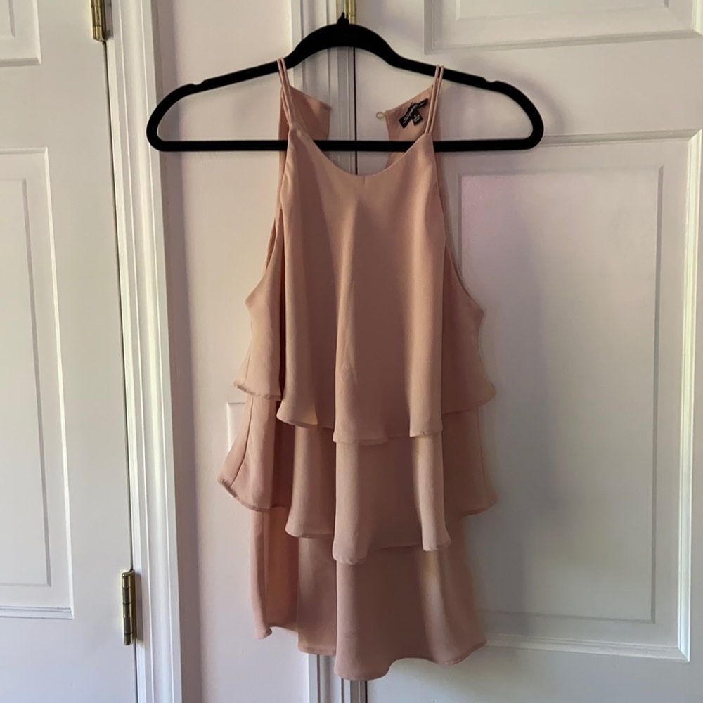 Nude/Pink Halter Tank Top